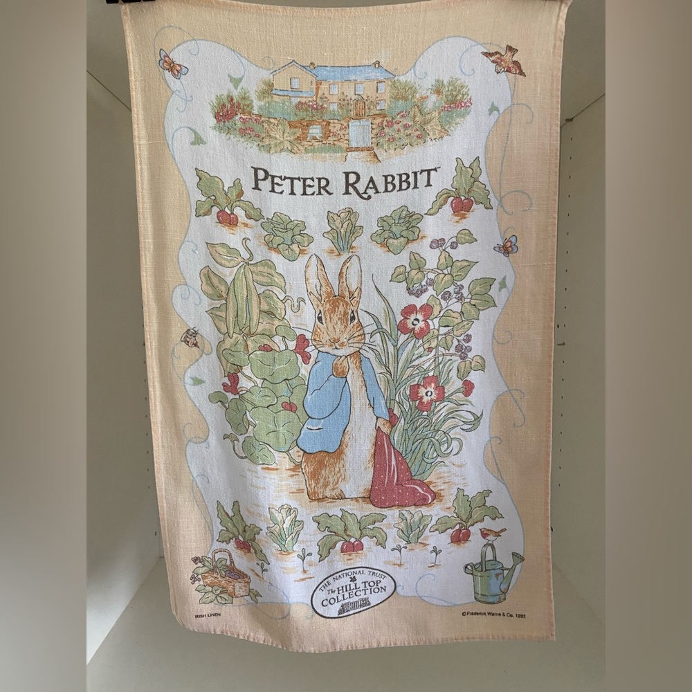 Peter Rabbit Vintage Tea Towel, Hill Top Collection for The National Trust